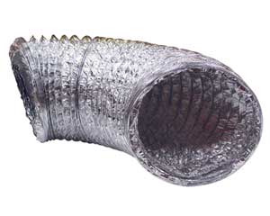 Flexible duct hose - 300 mm - Silver