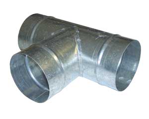 Galvanised Ducting Tee piece